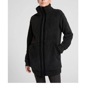 EUC Athleta Long Tugga Sherpa Jacket 2x- black